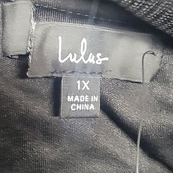 Lulus I'm All Yours Black Tulle Ruffle Maxi Dress Empire Waist Gown Plus Size 1X - Picture 5 of 6